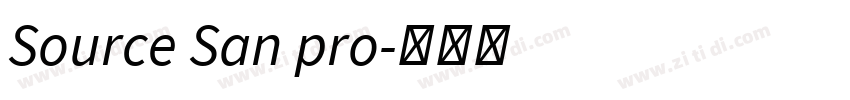 Source San pro字体转换 Source San pro字体转换